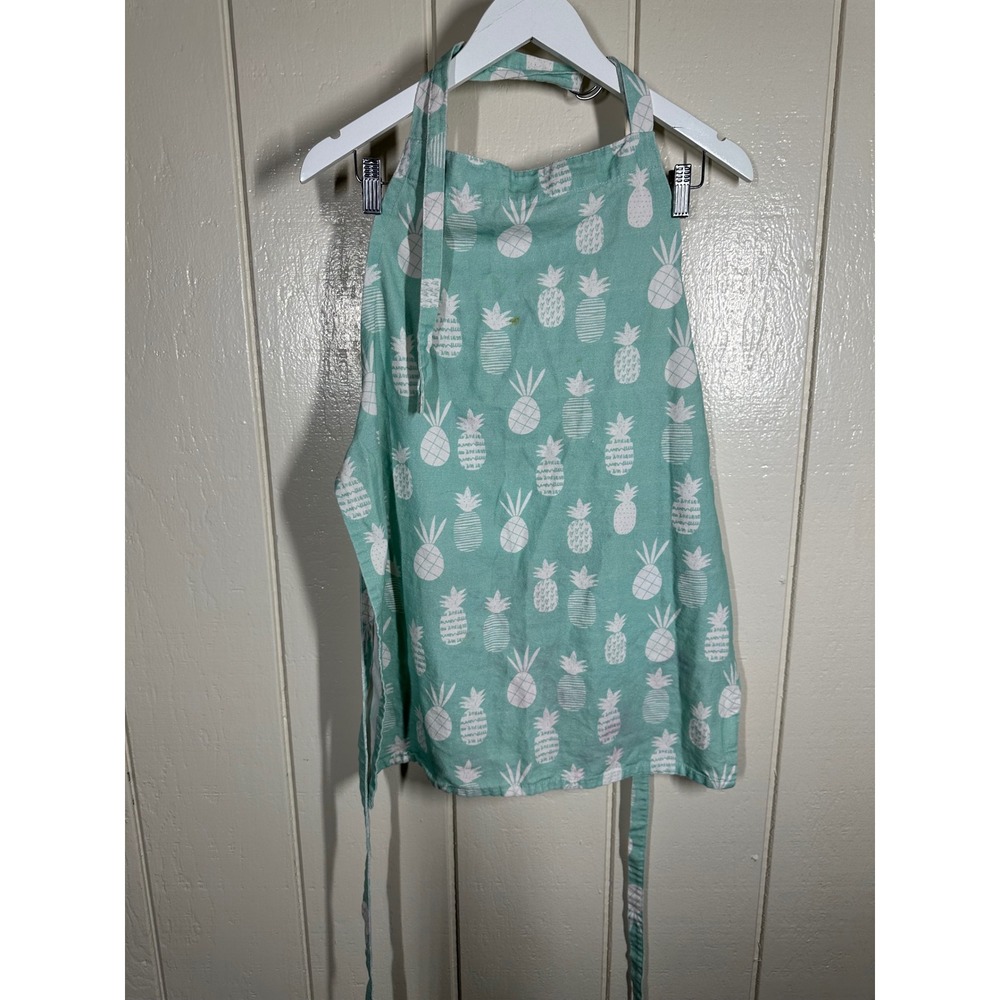 SoHa Living Apron Women OS Green Pineapple Tropical Kitchen In Good Condition